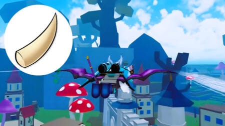 How to Get Mini Tusks in Blox Fruits Roblox A character flies over Floating Turtle while trying to get a Mini Tusk in Blox Fruits