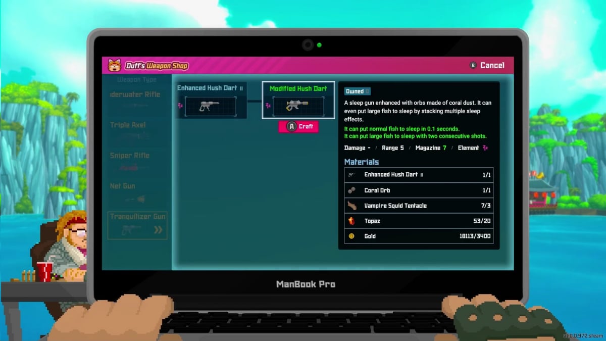 hush dart dave the diver