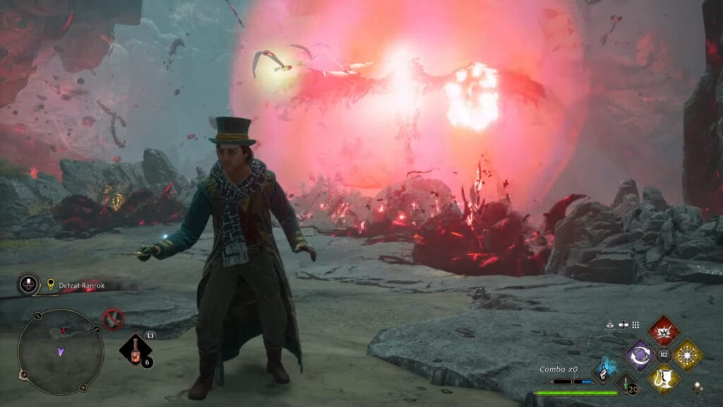 The final boss's AoE bubble