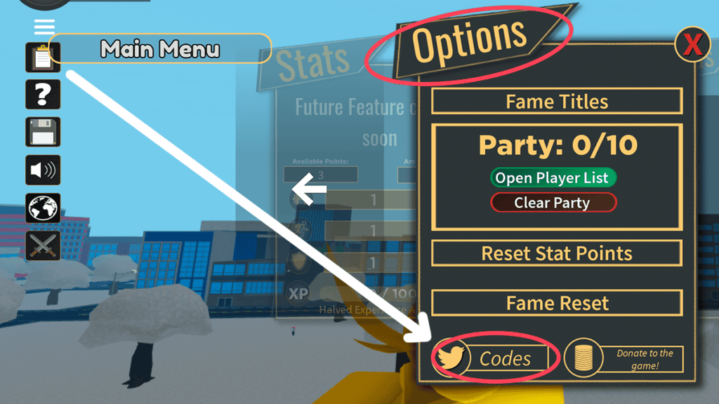 How To Redeem Codes in Boku No Roblox