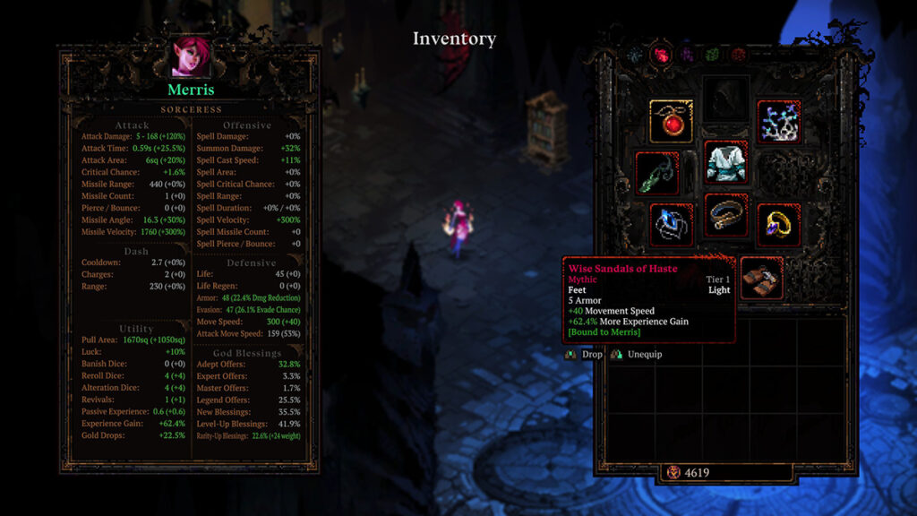 Best Gear for Merris Leveling Build