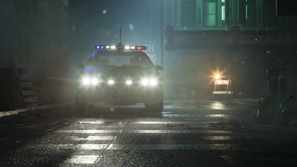 A police car in RoboCop: Rogue City