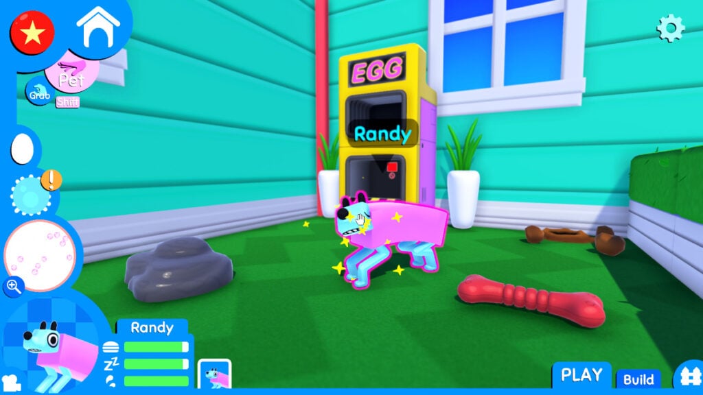 A dog named Randy from Wobbledogs, one of the best indie game gifts on Steam