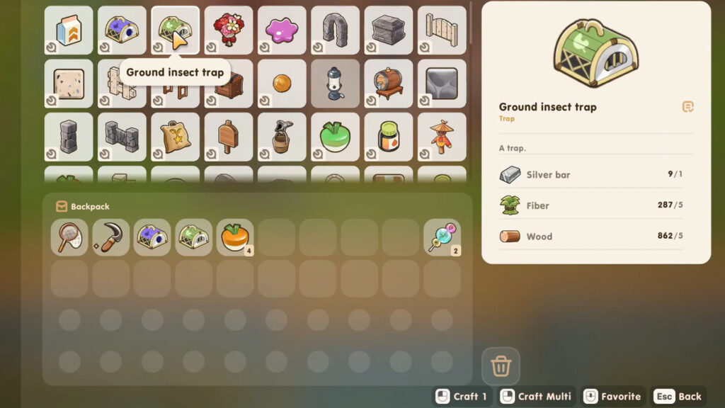 How To Get Ground Insect Trap in Coral Island