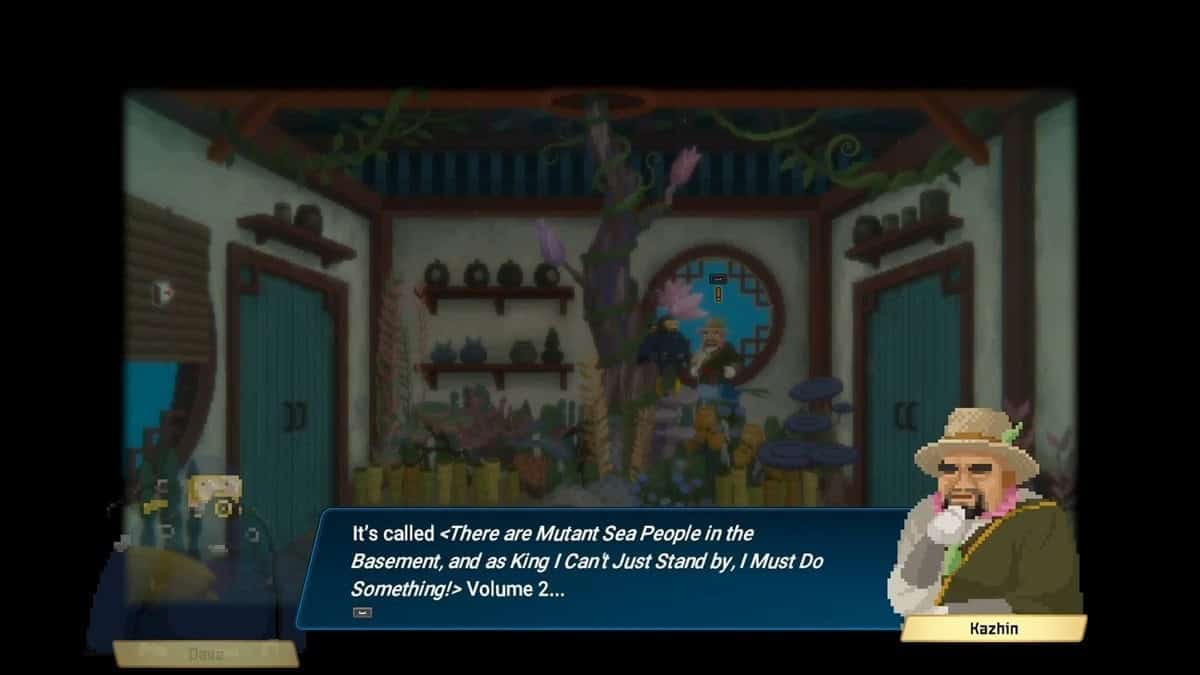 kazhim asking dave to find book at the temple