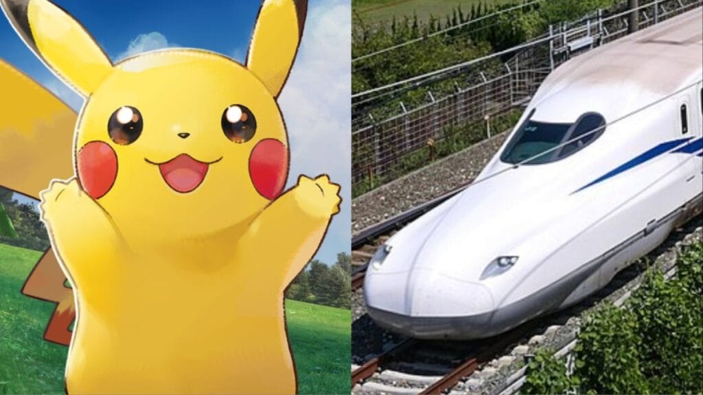Japan Has A Pokemon-Themed Train That is Covered in Pikachu pikachu japan train