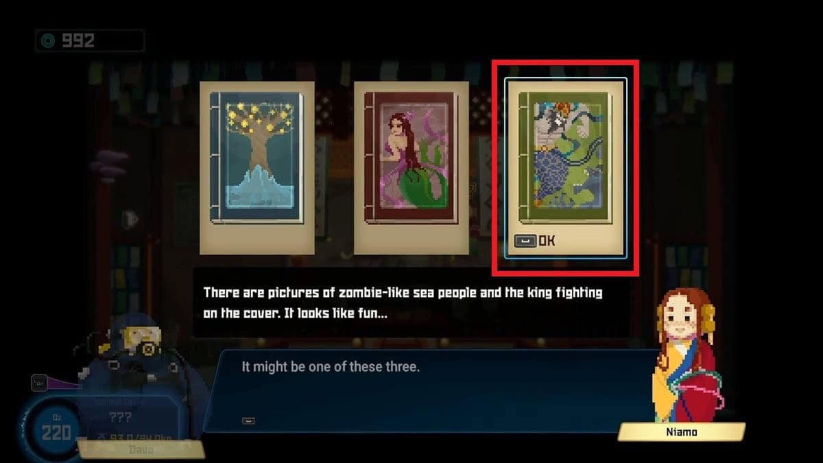 speaking with niamo at the temple