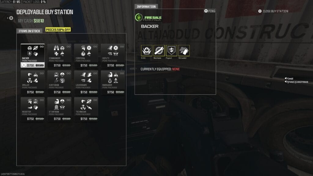 best Stock perk packages warzone 3