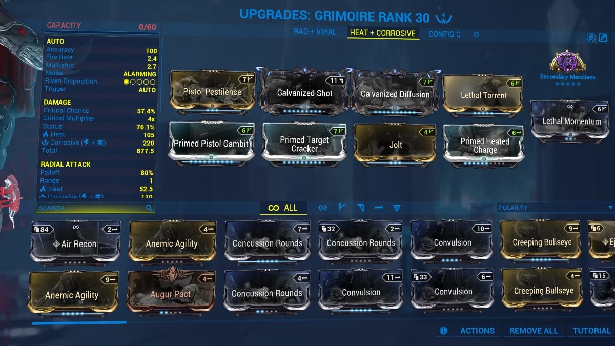 Warframe Grimoire build guide image