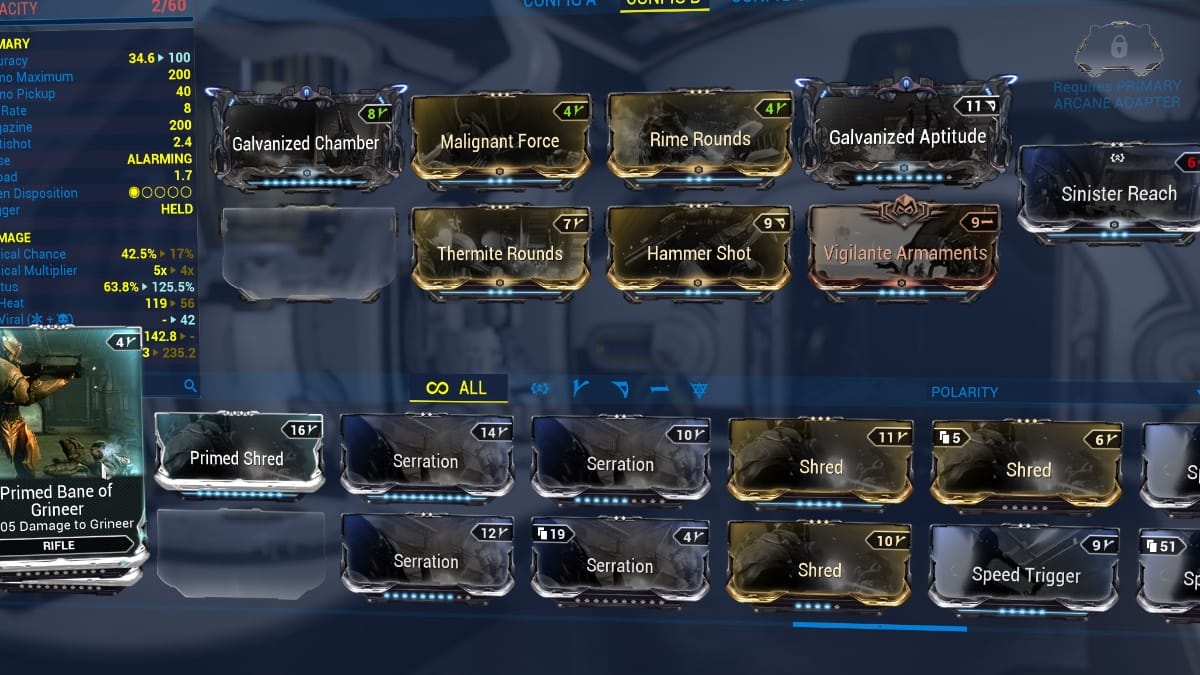 Ignis Wraith build in-game