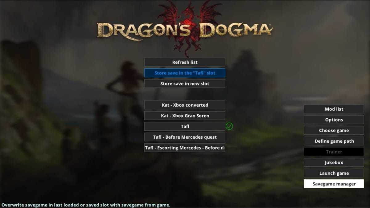 Mod Manage for Dragon's Dogma