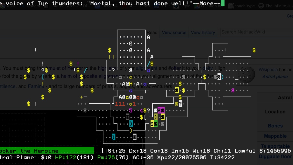 NetHack is the oldest among the best roguelike games