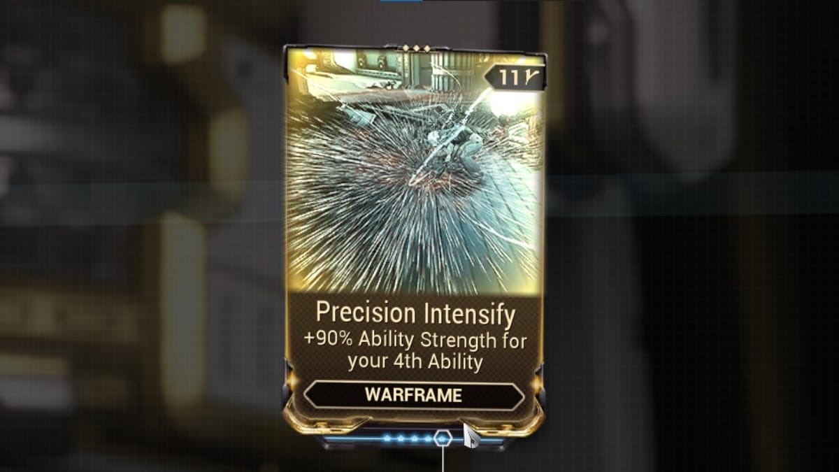 Precision Intensify mod for Warframe