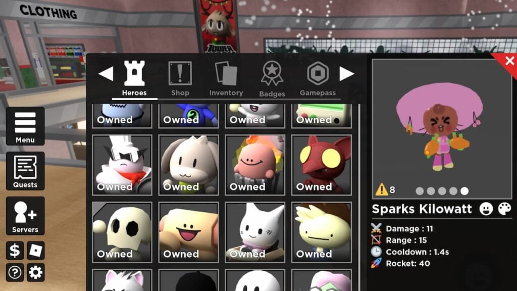 Tower Heroes, tier list