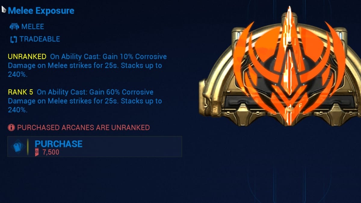 New Melee Arcanes in Warframe image