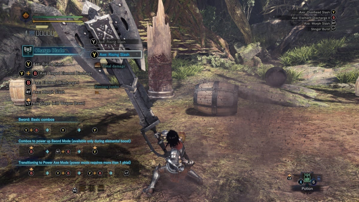 Charge Blade is the most versatile weapon for solo hunters in Monster Hunter World