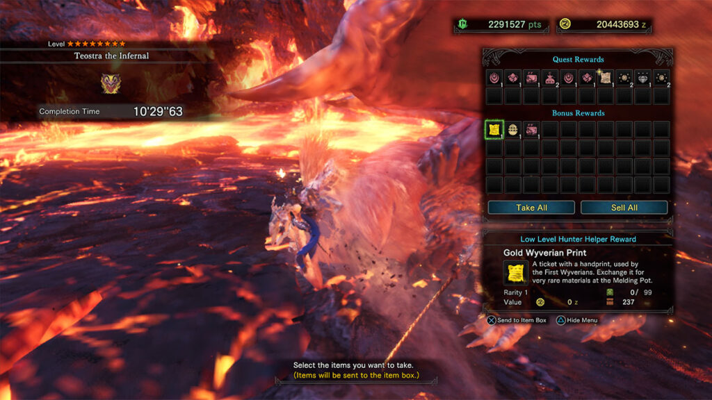 Hunter Helper Reward in Monster Hunter World