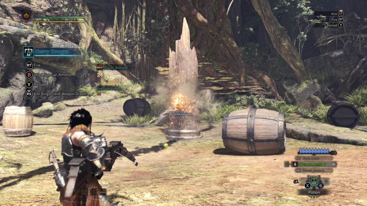 MHW Heavy Bowgun training