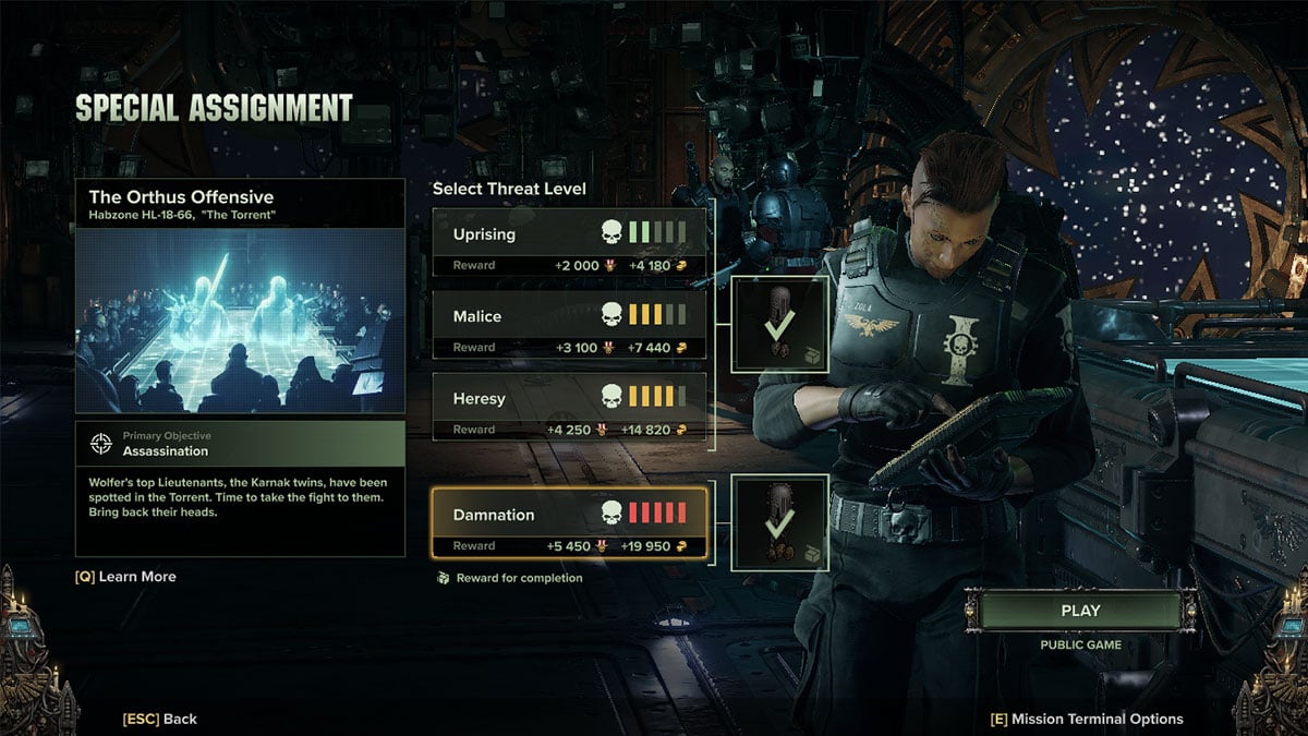 Darktide: Karnak Twins Hard Mode Team and Wargear Composition