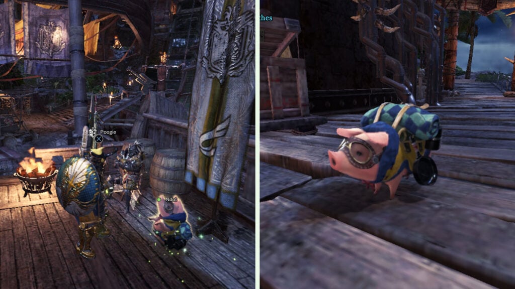 Apprentice Fiver Poogie costume in MHW