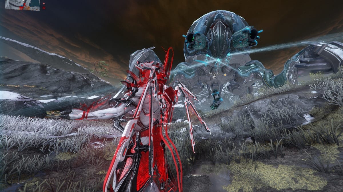 Warframe Exploiter Orb in the Thermia Fractures event