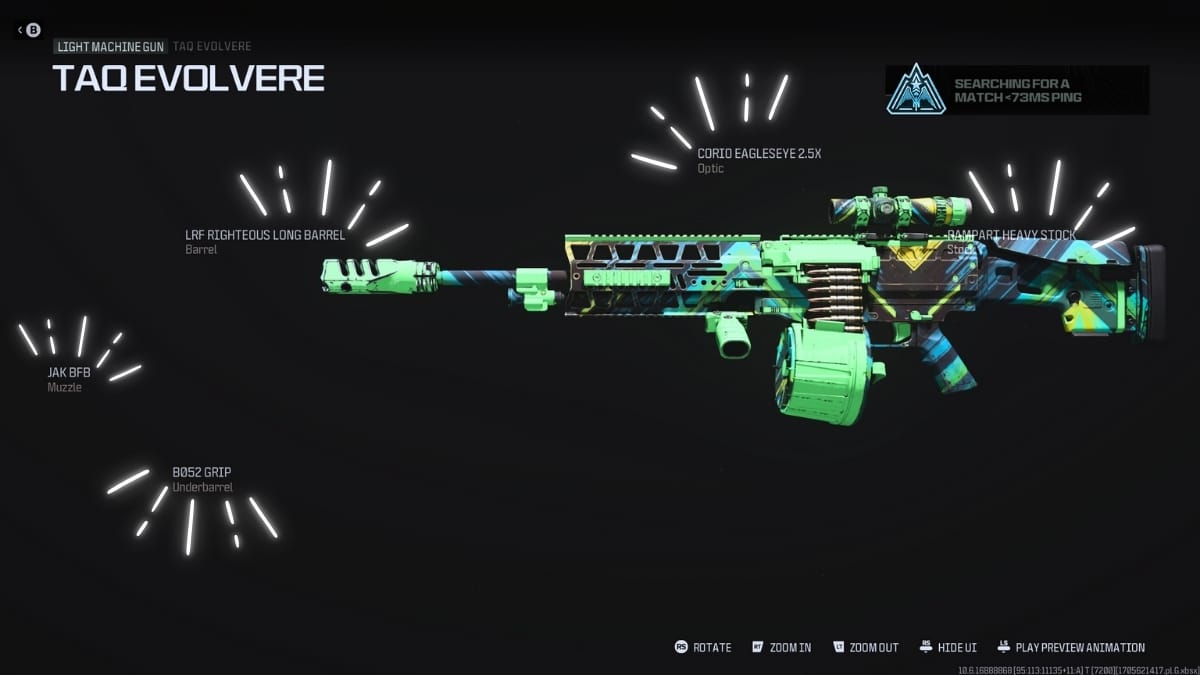 Best TAQ Evolvere Loadout MW3 Warzone