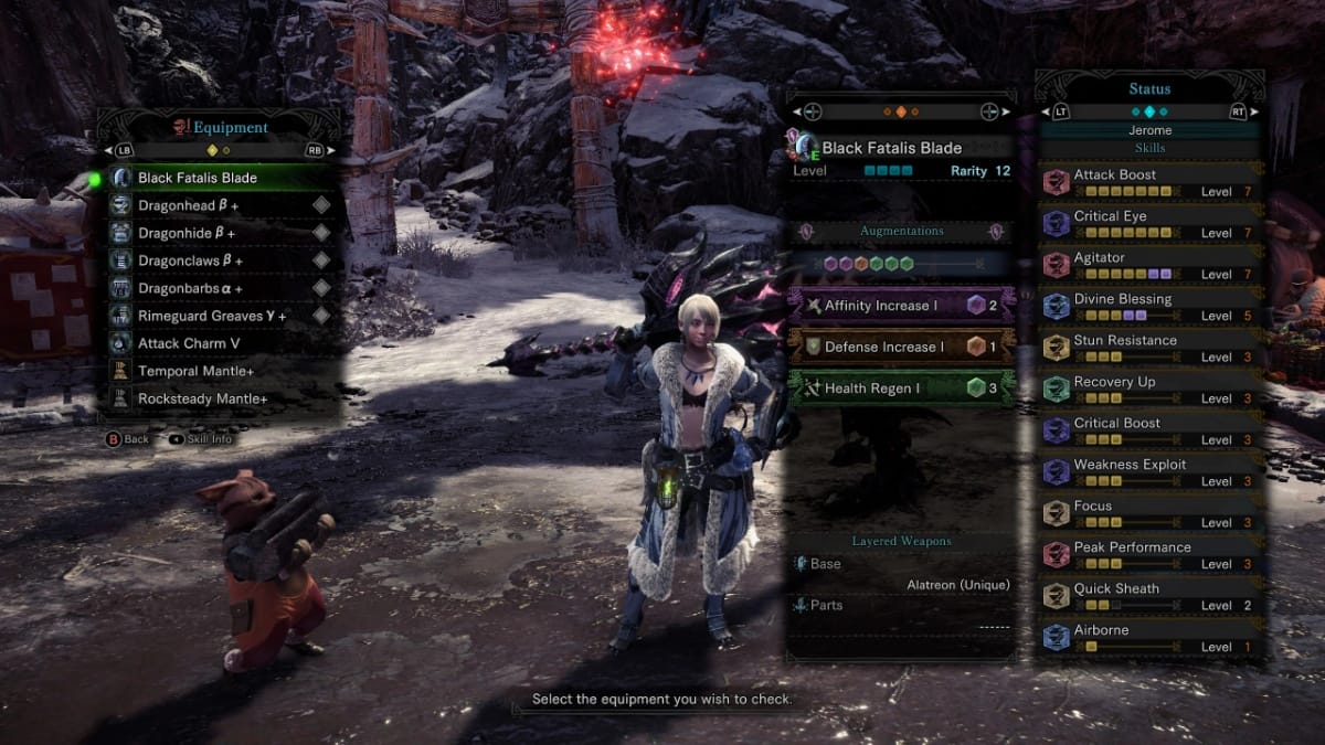 Best Greatsword Build MHW, using the Fatalis set