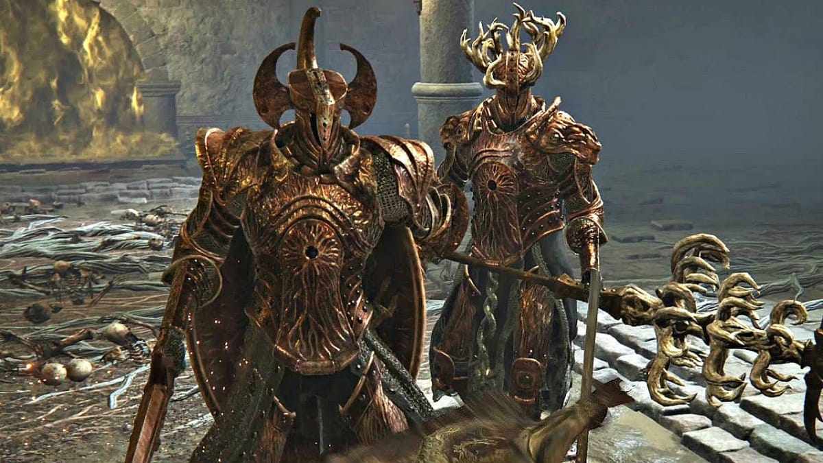 Crucible Knights as contenders for the hardest boss in Elden Ring