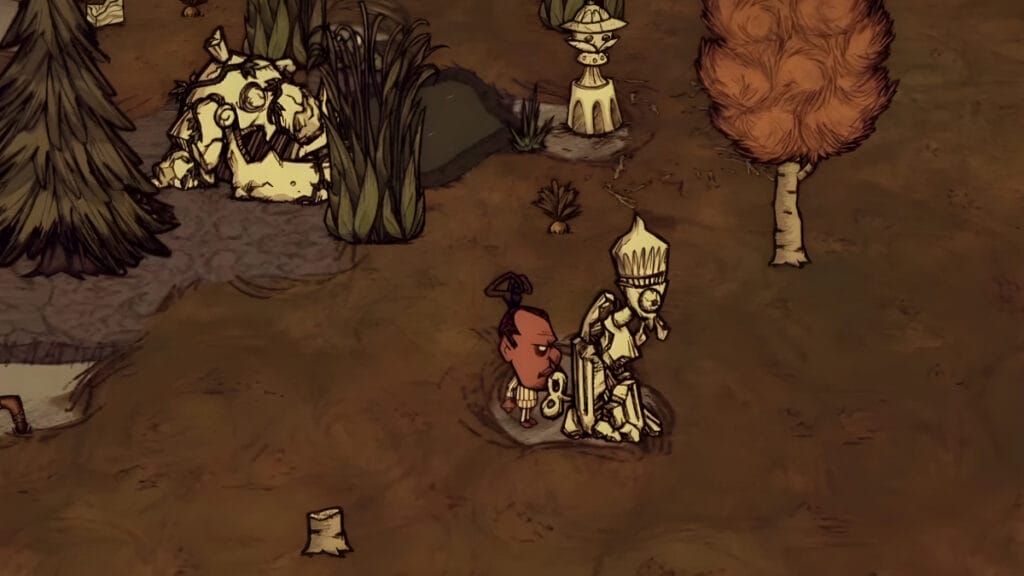 What Does Suspicious Marble Do in Don’t Starve Together? The player puts together a Clockwork Sculpture using Suspicious Marble in Don't Starve Together