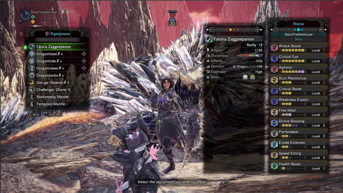 Monster Hunter World Longsword build in action