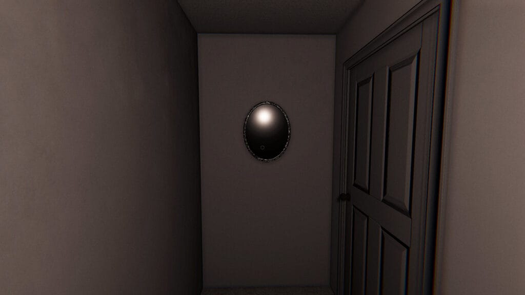 Black Mirror hanging on a white wall