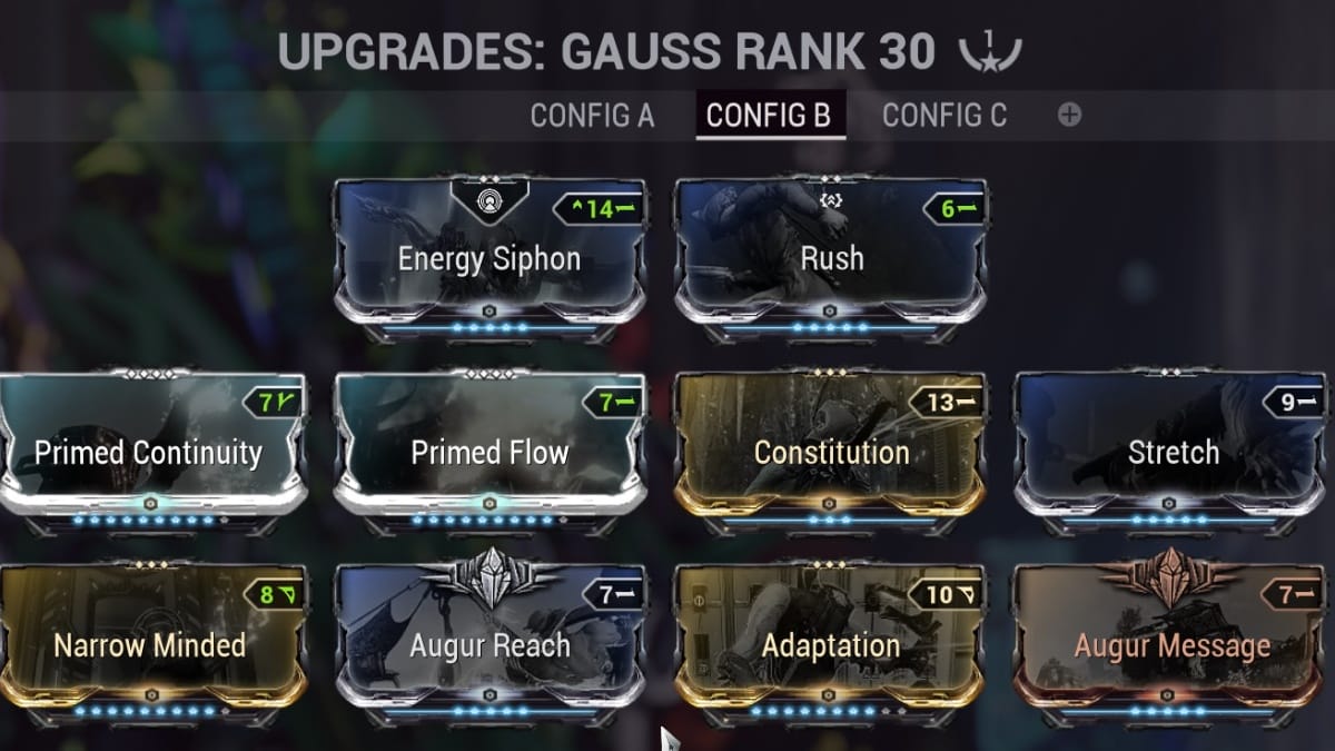 Warframe Gauss Prime build