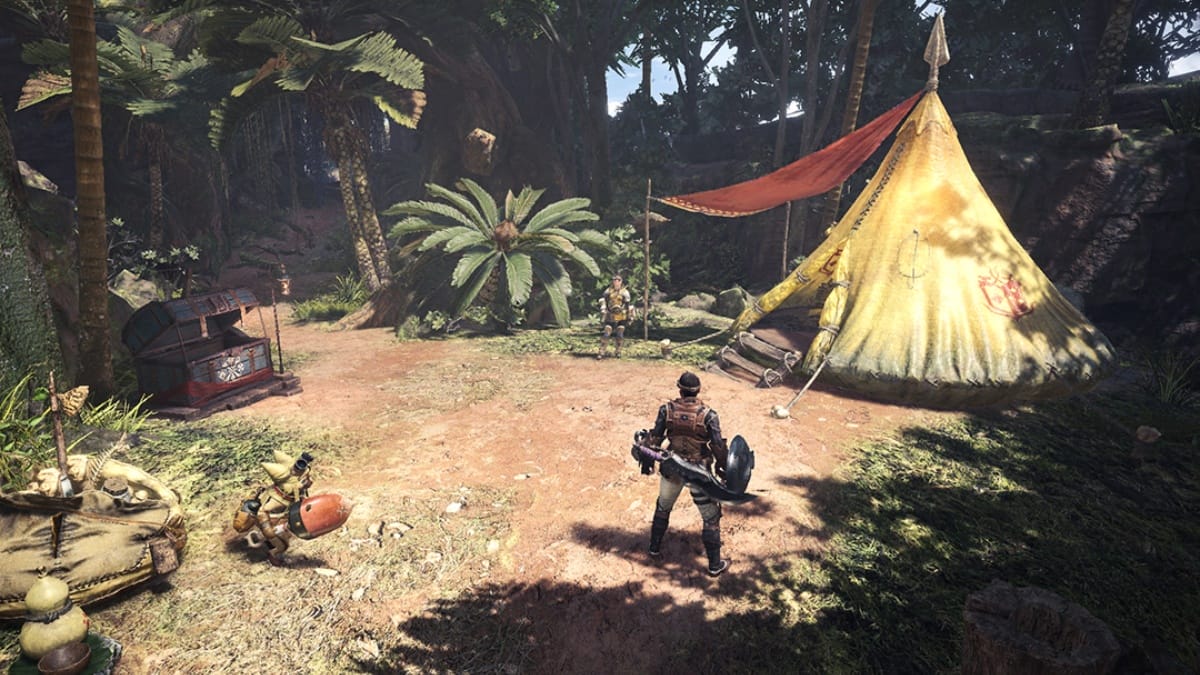 Monster Hunter World camp