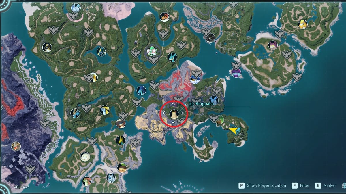 Palworld Legendary Schematics location via Kingpaca