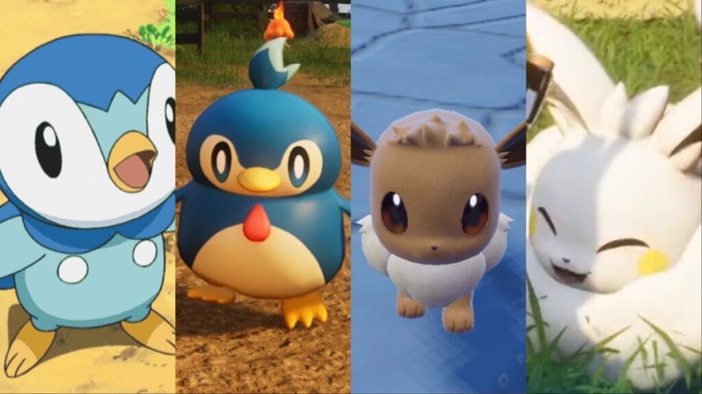 Does Palworld Have Plagiarism? Pokemon and Pal Design Comparisons palworld pokemon piplup pengullet eevee cremis comparison