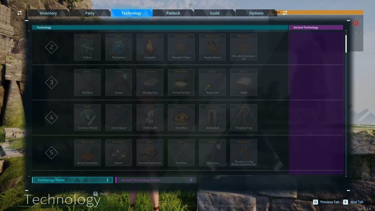 Palworld Technology Points guide