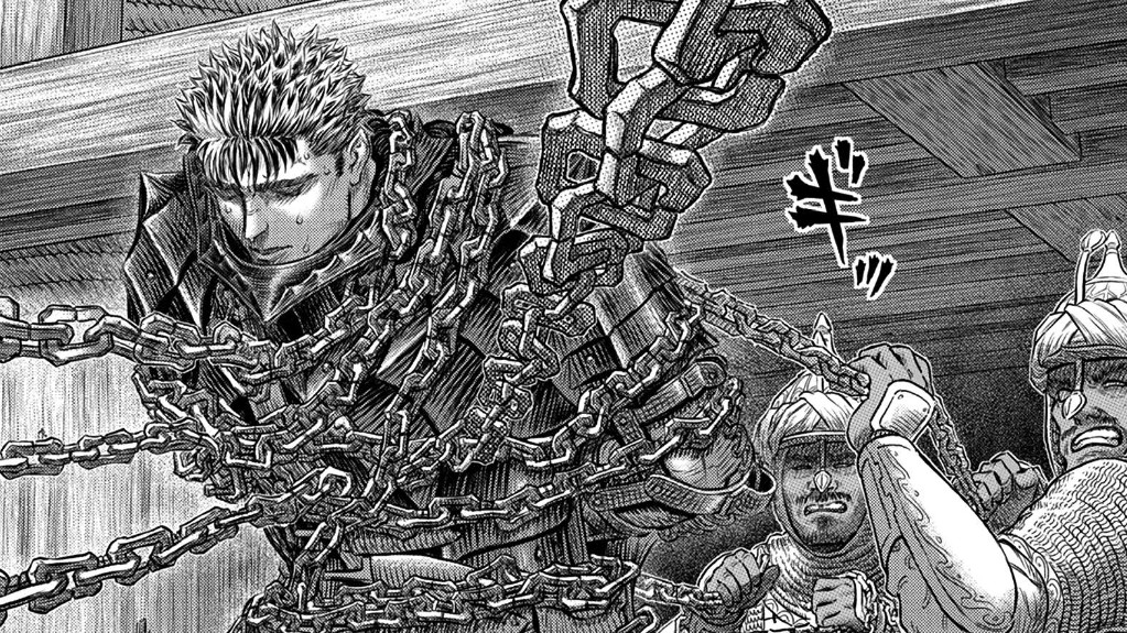 Berserk Chapter 376 Release Date Window Guts in Chains
