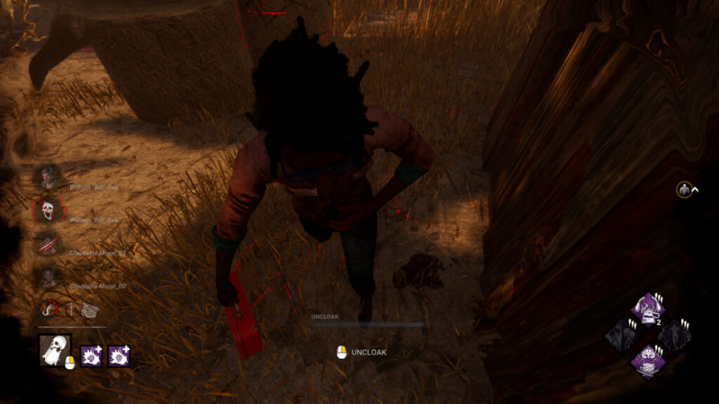 The Wraith bodyblocks a survivor