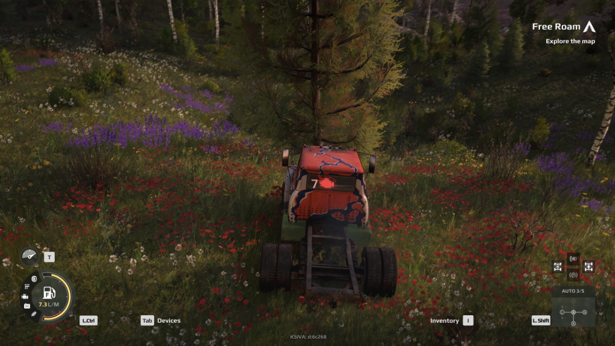 A truck collides with a tree, taking damage that explains what spare parts are some of the best tools in Expeditions