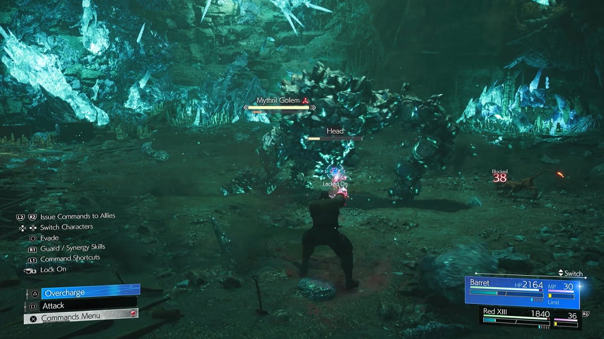 Mythril Golem Boss Fight in FF7 Rebirth