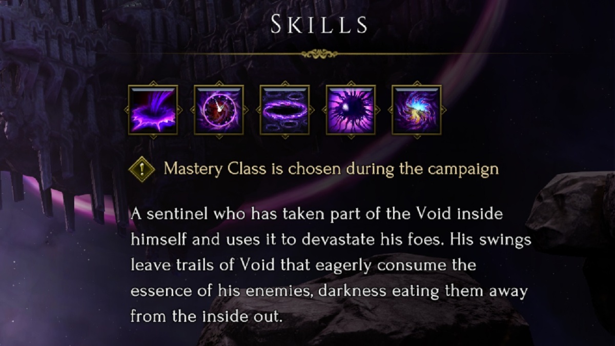 Last Epoch best classes, void knight