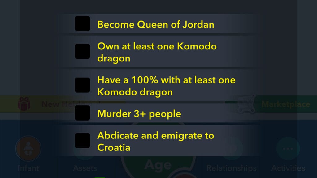 BitLife: Mother of Dragons Challenge Tasks