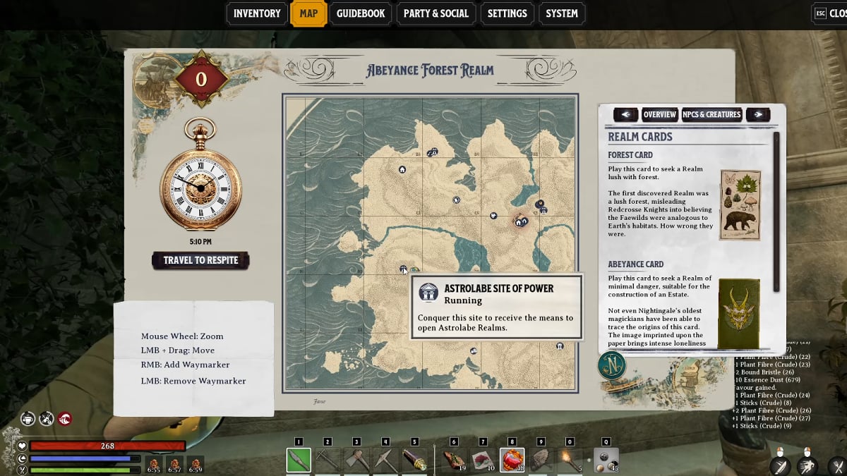 Nightingale Astrolabe Site of Power Location