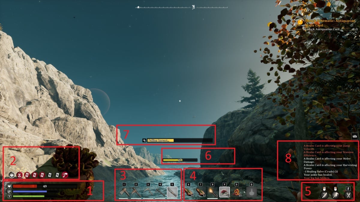 Nightingale combat guide, UI