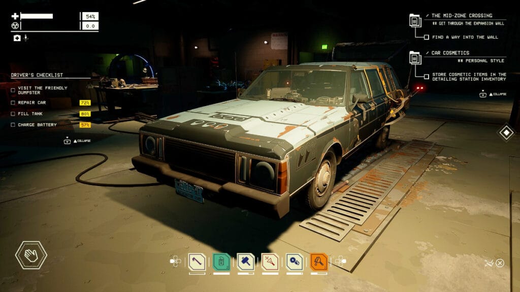 Station Wagon in Garage