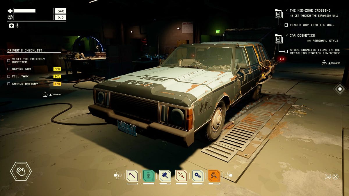 Station Wagon in Garage