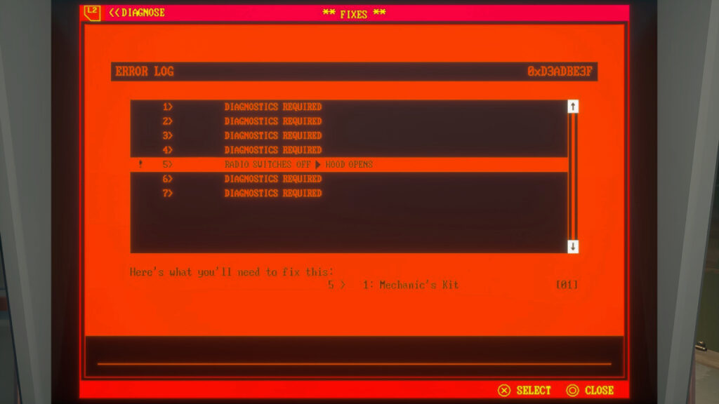 Tinker Station Fix Screen