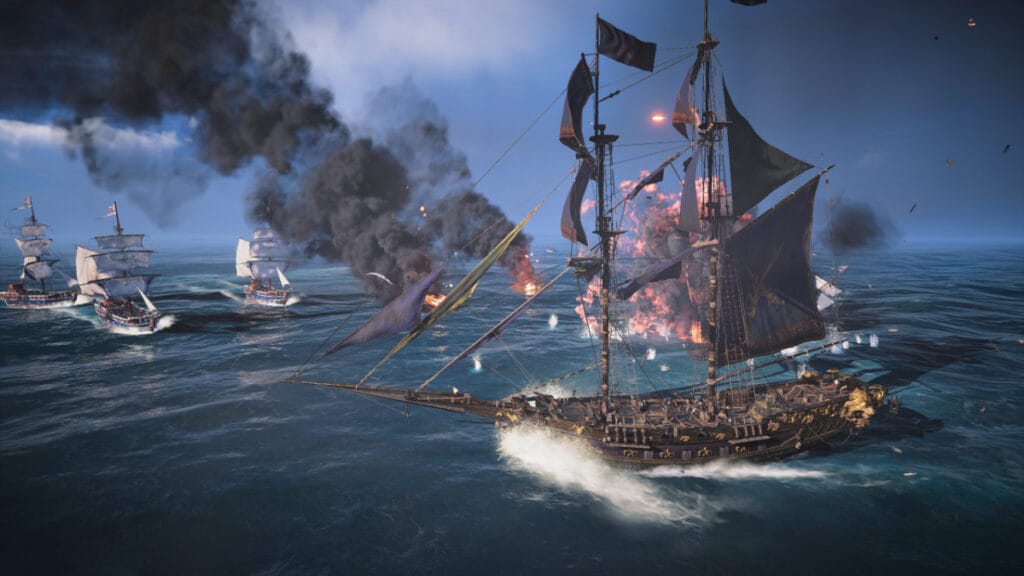 Ubisoft Says Skull and Bones Has “Record Player Engagement”, But Hides Sales Numbers Ships locked in combat in Skull and Bones