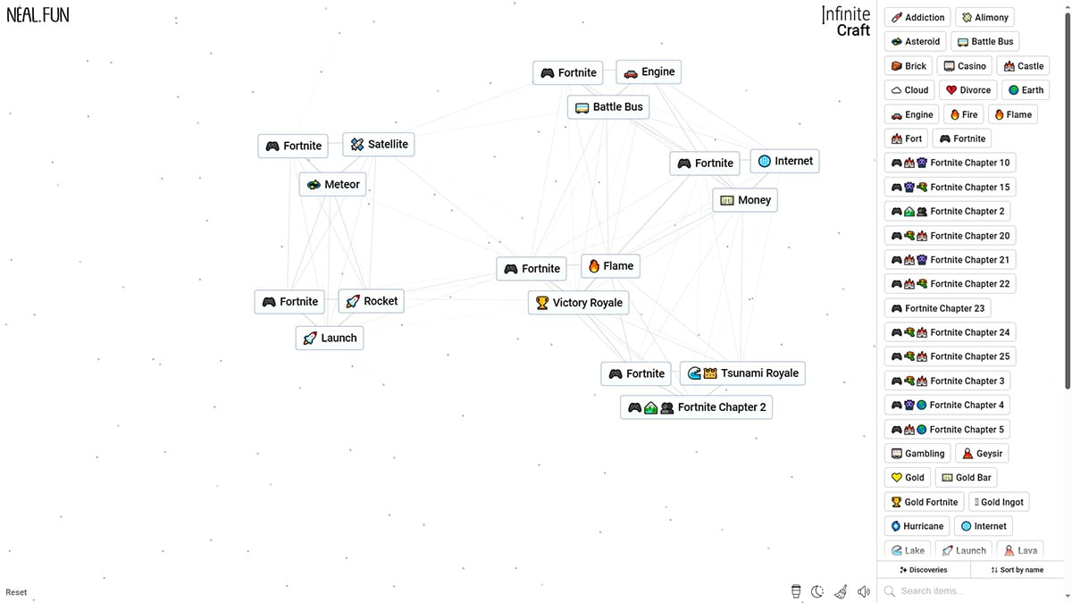 What Can You Make with Fortnite in Infinite Craft?