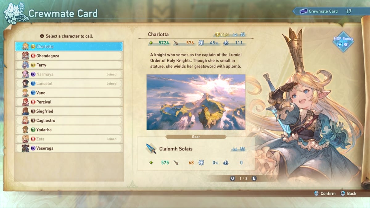 Best AI characters in Granblue Fantasy Relink, Charlotta